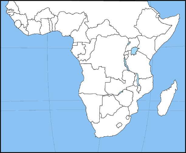 Sub Sahara Africa Map